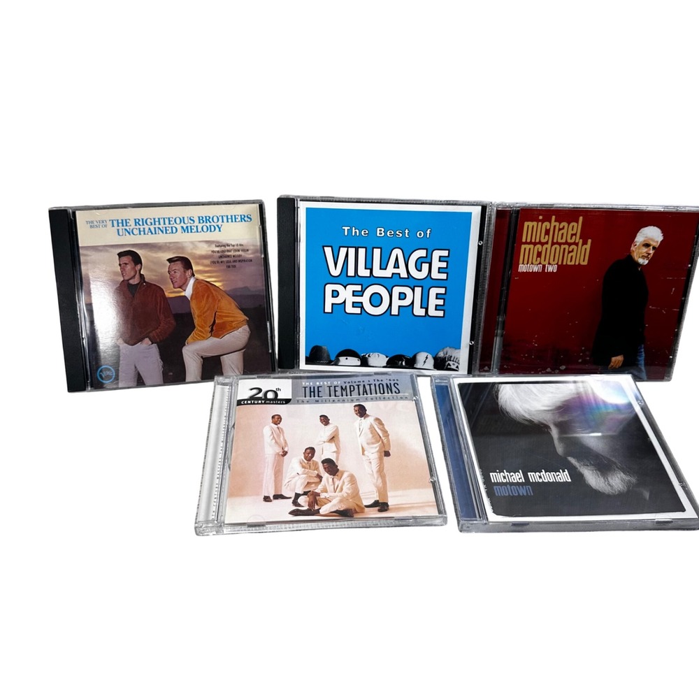 Classic Soul & Pop CD Lot Village People‎ Temptations Michael McDonald 5 Discs